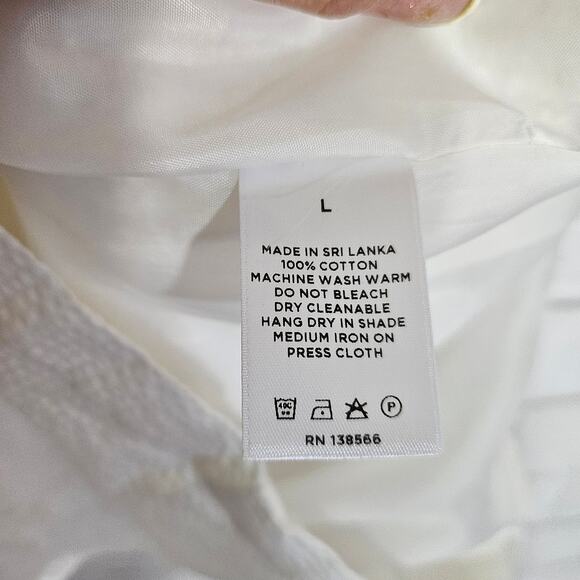 Staud x Solid & Striped White Lace Up Romper - Picture 9 of 9